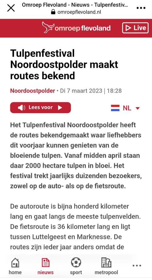 Vakantiehuis Aan Het Bos - Gelegen Aan De Tulpenroute Bant Esterno foto